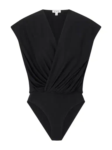 Alaïa Hooded Draped Jersey Bodysuit | Thumbnail 1 Alaïa Hooded Draped Jersey Bodysuit | Thumbnail 1