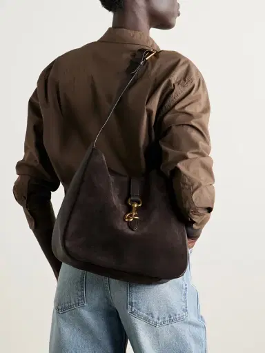 Nili Lotan Anita Suede And Leather Shoulder Bag | Thumbnail 2 Nili Lotan Anita Suede And Leather Shoulder Bag | Thumbnail 2