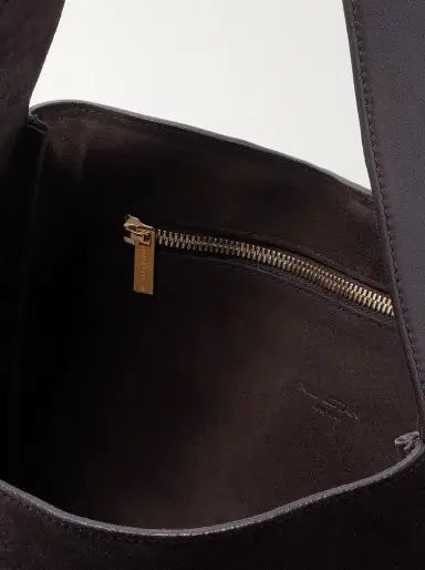 Nili Lotan Anita Suede And Leather Shoulder Bag | Thumbnail 5 Nili Lotan Anita Suede And Leather Shoulder Bag | Thumbnail 5