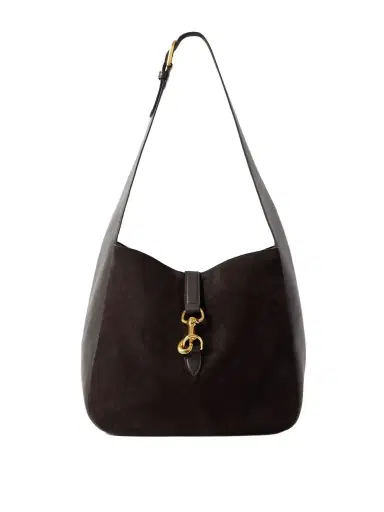 Nili Lotan Anita Suede And Leather Shoulder Bag | Thumbnail 1 Nili Lotan Anita Suede And Leather Shoulder Bag | Thumbnail 1