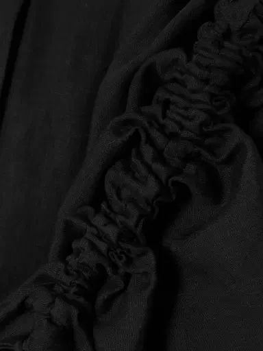 Gabriela Hearst Linnea Belted Ruched Pleated Linen Midi Shirt Dress | Thumbnail 4 Gabriela Hearst Linnea Belted Ruched Pleated Linen Midi Shirt Dress | Thumbnail 4
