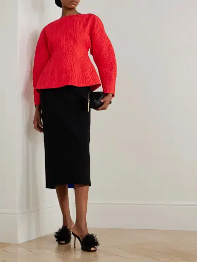 Roksanda Eni Cropped Satin-cloqué Top | Thumbnail 2 Roksanda Eni Cropped Satin-cloqué Top | Thumbnail 2