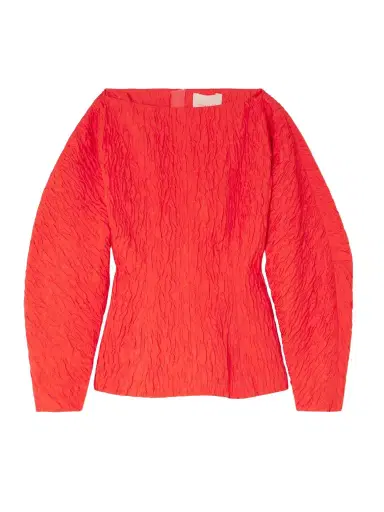 Roksanda Eni Cropped Satin-cloqué Top | Thumbnail 1 Roksanda Eni Cropped Satin-cloqué Top | Thumbnail 1