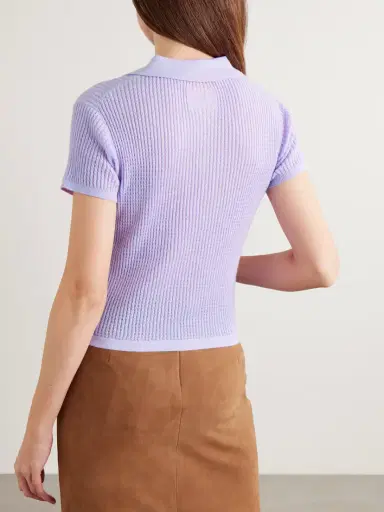 Guest In Residence Ribbed Cashmere Polo Sweater | Thumbnail 3 Guest In Residence Ribbed Cashmere Polo Sweater | Thumbnail 3