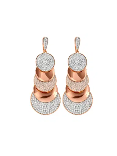Wish Fine Jewelry 6.61ct Diamond 14K Gold Statement Earrings | Thumbnail 1 Wish Fine Jewelry 6.61ct Diamond 14K Gold Statement Earrings | Thumbnail 1