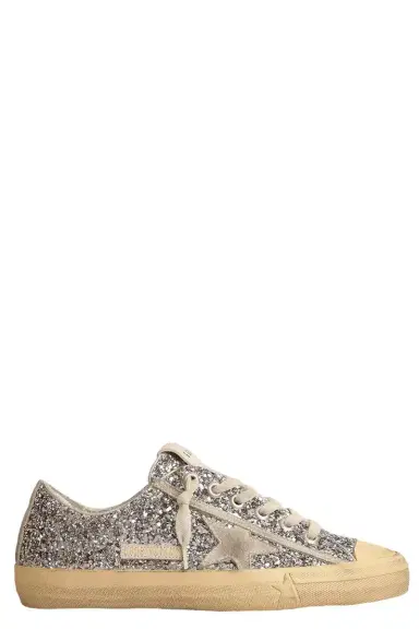 Golden Goose V-Star Glitter Sneaker | Thumbnail 1 Golden Goose V-Star Glitter Sneaker | Thumbnail 1