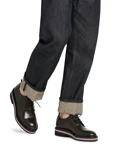 Thom Browne Men's Uniform Leather Oxford Shoes - Black - Size 10 | Thumbnail 2 Thom Browne Men's Uniform Leather Oxford Shoes - Black - Size 10 | Thumbnail 2
