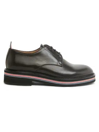 Thom Browne Men's Uniform Leather Oxford Shoes - Black - Size 10 | Thumbnail 1 Thom Browne Men's Uniform Leather Oxford Shoes - Black - Size 10 | Thumbnail 1