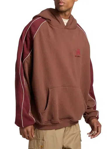 Nahmias Men's Ollie Knit Hoodie - Vintage Burgundy Fleece - Size XXL | Thumbnail 4 Nahmias Men's Ollie Knit Hoodie - Vintage Burgundy Fleece - Size XXL | Thumbnail 4