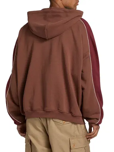 Nahmias Men's Ollie Knit Hoodie - Vintage Burgundy Fleece - Size XXL | Thumbnail 5 Nahmias Men's Ollie Knit Hoodie - Vintage Burgundy Fleece - Size XXL | Thumbnail 5