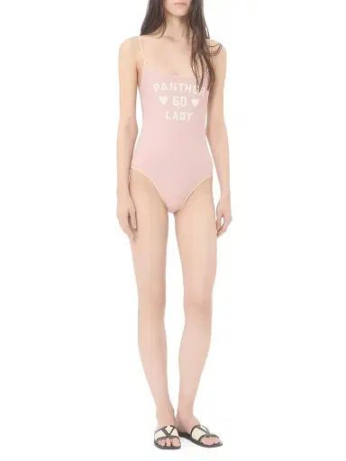 Valentino Garavani Women's Printed Lycra One-Piece Swimsuit - Pink | Thumbnail 7 Valentino Garavani Women's Printed Lycra One-Piece Swimsuit - Pink | Thumbnail 7