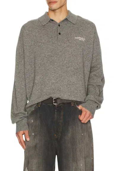 Acne Studios Kluxey Light Richard Yak Polo | Thumbnail 1 Acne Studios Kluxey Light Richard Yak Polo | Thumbnail 1