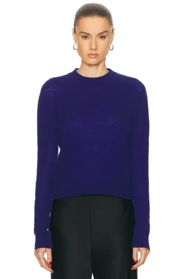 Enza Costa Cashmere Easy Long Sleeve Crewneck Sweater | Thumbnail 1 Enza Costa Cashmere Easy Long Sleeve Crewneck Sweater | Thumbnail 1