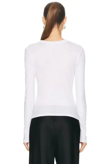Enza Costa Cashmere Jersey Draped Long Sleeve Crewneck Top | Thumbnail 4 Enza Costa Cashmere Jersey Draped Long Sleeve Crewneck Top | Thumbnail 4