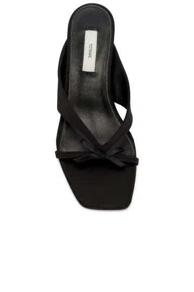 TOTEME Bow Satin Sandals | Thumbnail 4 TOTEME Bow Satin Sandals | Thumbnail 4