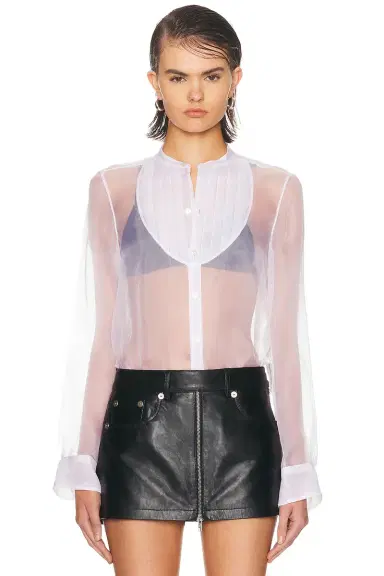 R13 Pleated Tuxedo Front Shirt | Thumbnail 1 R13 Pleated Tuxedo Front Shirt | Thumbnail 1