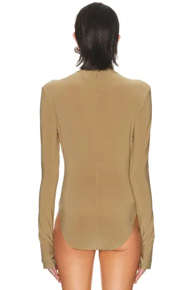 Norma Kamali Long Sleeve Turtleneck Bodysuit | Thumbnail 4 Norma Kamali Long Sleeve Turtleneck Bodysuit | Thumbnail 4