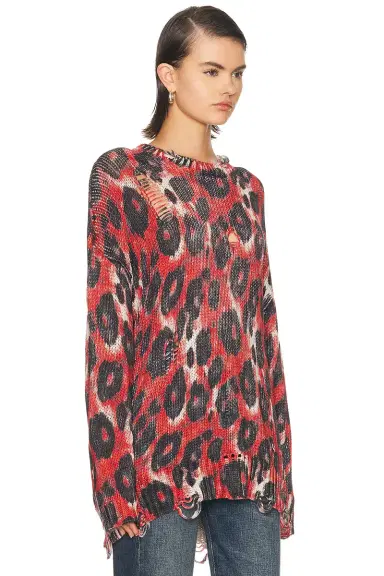 R13 Printed Oversized Sweater | Thumbnail 2 R13 Printed Oversized Sweater | Thumbnail 2