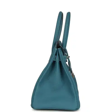 HERMÈS Hermes Birkin 30 Blue Jean Togo Palladium Hardware | Thumbnail 3 HERMÈS Hermes Birkin 30 Blue Jean Togo Palladium Hardware | Thumbnail 3