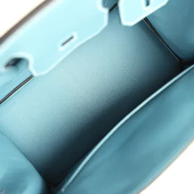 HERMÈS Hermes Birkin 30 Blue Jean Togo Palladium Hardware | Thumbnail 8 HERMÈS Hermes Birkin 30 Blue Jean Togo Palladium Hardware | Thumbnail 8