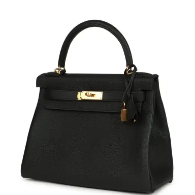 HERMÈS Hermes Kelly Retourne 28 Black Togo Gold Hardware | Thumbnail 5 HERMÈS Hermes Kelly Retourne 28 Black Togo Gold Hardware | Thumbnail 5
