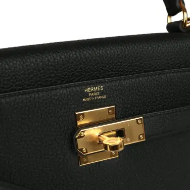 HERMÈS Hermes Kelly Retourne 28 Black Togo Gold Hardware | Thumbnail 7 HERMÈS Hermes Kelly Retourne 28 Black Togo Gold Hardware | Thumbnail 7