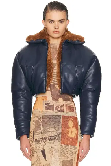 Atlein Cropped Aviator Jacket | Thumbnail 2 Atlein Cropped Aviator Jacket | Thumbnail 2