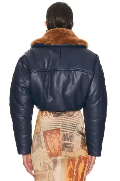 Atlein Cropped Aviator Jacket | Thumbnail 4 Atlein Cropped Aviator Jacket | Thumbnail 4