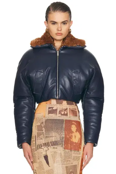 Atlein Cropped Aviator Jacket | Thumbnail 1 Atlein Cropped Aviator Jacket | Thumbnail 1