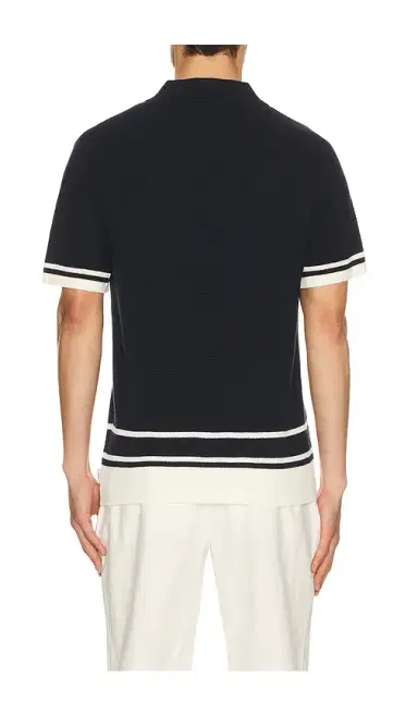 Onia Cotton Textured Johnny Collar Polo | Thumbnail 2 Onia Cotton Textured Johnny Collar Polo | Thumbnail 2