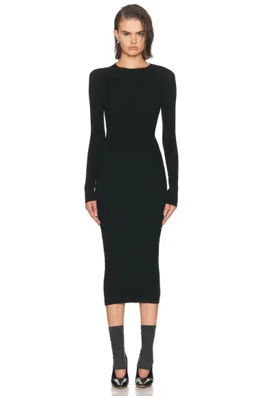 Fear of God Essentials Rib Long Sleeve Dress | Thumbnail 1 Fear of God Essentials Rib Long Sleeve Dress | Thumbnail 1