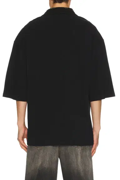 Amiri Stud Collar Oversized Polo | Thumbnail 2 Amiri Stud Collar Oversized Polo | Thumbnail 2