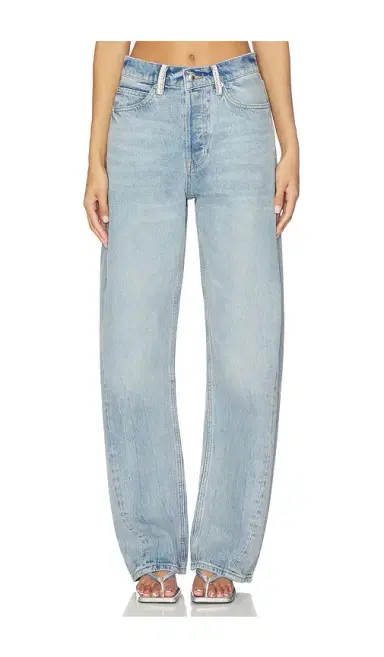 Alexander Wang Relaxed Straight Cut With Crystal Belt Loops | Thumbnail 1 Alexander Wang Relaxed Straight Cut With Crystal Belt Loops | Thumbnail 1
