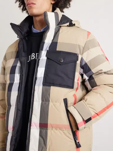 Burberry Reversible Quilted Checked Shell Hooded Down Jacket - Men | Thumbnail 5 Burberry Reversible Quilted Checked Shell Hooded Down Jacket - Men | Thumbnail 5