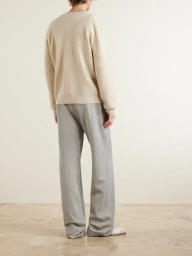 The Elder Statesman Waffle-Knit Cashmere Henley Sweater - Men | Thumbnail 4 The Elder Statesman Waffle-Knit Cashmere Henley Sweater - Men | Thumbnail 4