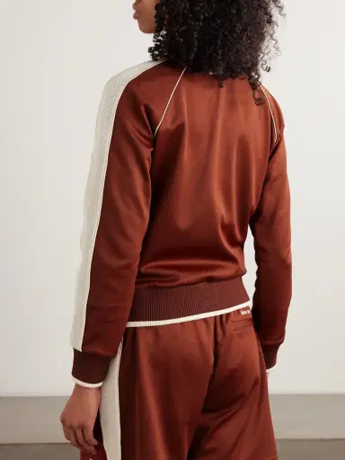 Wales Bonner Anthem Embroidered Mesh-trimmed Jersey Track Jacket | Thumbnail 4 Wales Bonner Anthem Embroidered Mesh-trimmed Jersey Track Jacket | Thumbnail 4