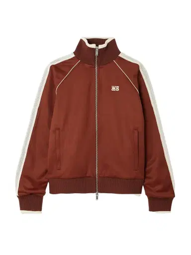 Wales Bonner Anthem Embroidered Mesh-trimmed Jersey Track Jacket | Thumbnail 1 Wales Bonner Anthem Embroidered Mesh-trimmed Jersey Track Jacket | Thumbnail 1