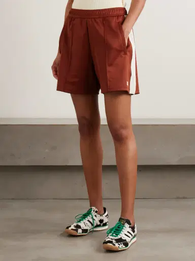 Wales Bonner Motion Embroidered Mesh-trimmed Jersey Shorts | Thumbnail 3 Wales Bonner Motion Embroidered Mesh-trimmed Jersey Shorts | Thumbnail 3
