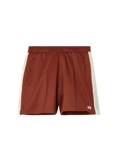 Wales Bonner Motion Embroidered Mesh-trimmed Jersey Shorts | Thumbnail 1 Wales Bonner Motion Embroidered Mesh-trimmed Jersey Shorts | Thumbnail 1