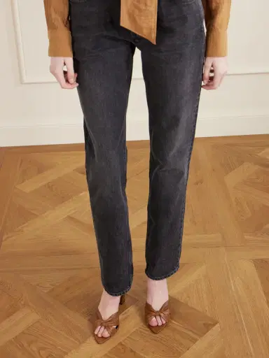 Saint Laurent Franciane Twisted Leather Mules | Thumbnail 2 Saint Laurent Franciane Twisted Leather Mules | Thumbnail 2