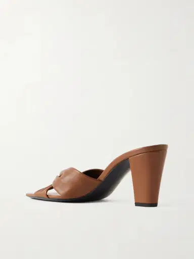 Saint Laurent Franciane Twisted Leather Mules | Thumbnail 3 Saint Laurent Franciane Twisted Leather Mules | Thumbnail 3