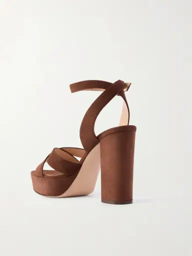Gianvito Rossi Sabrina 70 Suede Platform Sandals | Thumbnail 3 Gianvito Rossi Sabrina 70 Suede Platform Sandals | Thumbnail 3