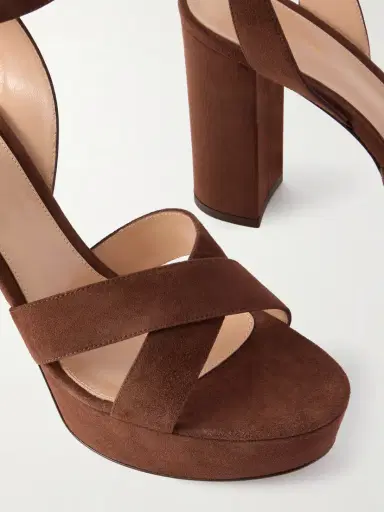 Gianvito Rossi Sabrina 70 Suede Platform Sandals | Thumbnail 5 Gianvito Rossi Sabrina 70 Suede Platform Sandals | Thumbnail 5