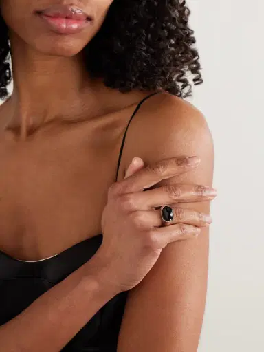 Loren Stewart Orb Sterling Silver And Agate Ring | Thumbnail 2 Loren Stewart Orb Sterling Silver And Agate Ring | Thumbnail 2