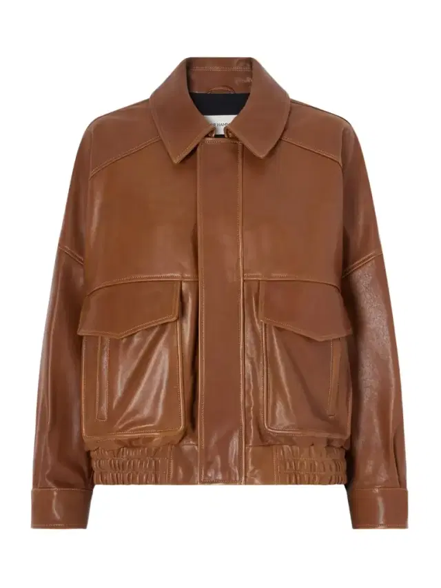 Runa Paneled Leather Bomber Jacket Runa Paneled Leather Bomber Jacket