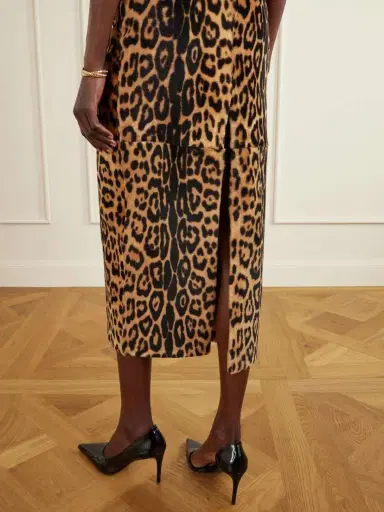 Nour Hammour Elyse Leopard-print Shearling Skirt | Thumbnail 5 Nour Hammour Elyse Leopard-print Shearling Skirt | Thumbnail 5