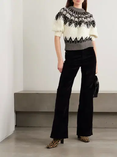 Altuzarra Marty Fair Isle Cotton Sweater | Thumbnail 2 Altuzarra Marty Fair Isle Cotton Sweater | Thumbnail 2