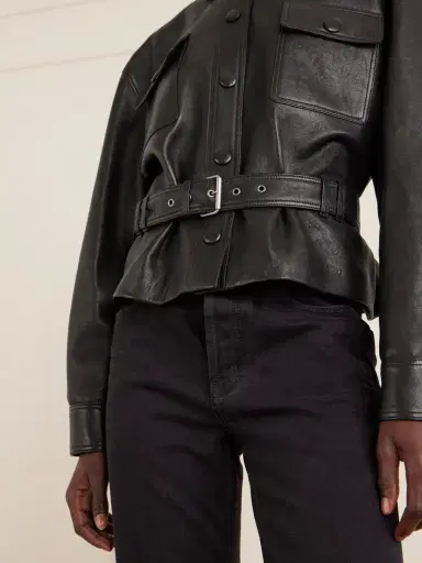 Saint Laurent Belted Leather Jacket | Thumbnail 5 Saint Laurent Belted Leather Jacket | Thumbnail 5