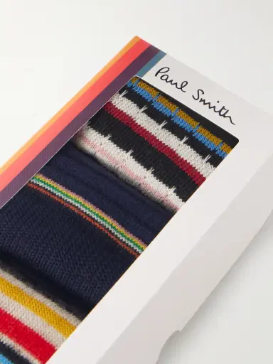 Paul Smith Three-Pack Cotton Socks - Men | Thumbnail 3 Paul Smith Three-Pack Cotton Socks - Men | Thumbnail 3