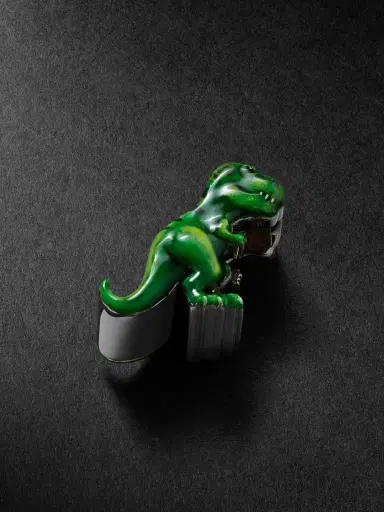 Greg Yuna T-Rex 14-Karat White Gold and Enamel Pendant - Men | Thumbnail 1 Greg Yuna T-Rex 14-Karat White Gold and Enamel Pendant - Men | Thumbnail 1